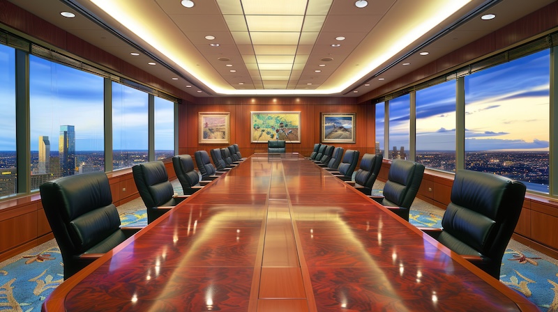 long-polished-wood-conference-table-modern-office-with-city-view